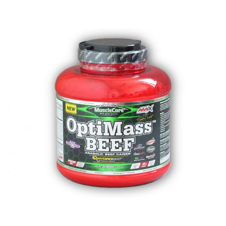 OptiMass BEEF hidromarhával 2500g - dupla fehér csokoládé