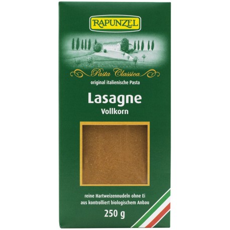 Teljes kiőrlésű lasagne RAPUNZEL 250g