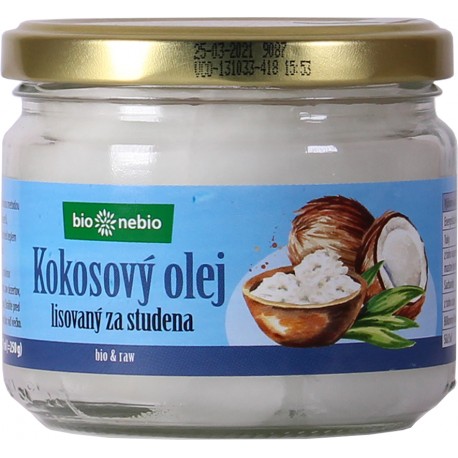 Kókuszolaj nyers finomítatlan bionebio 250g