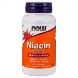 Niacin 500 mg - NOW Foods, 100 tbl