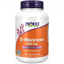 D-mannóz 500 mg - NOW Foods, 120 cps