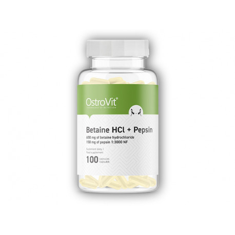 Betaine HCL + pepszin 100 kapszula