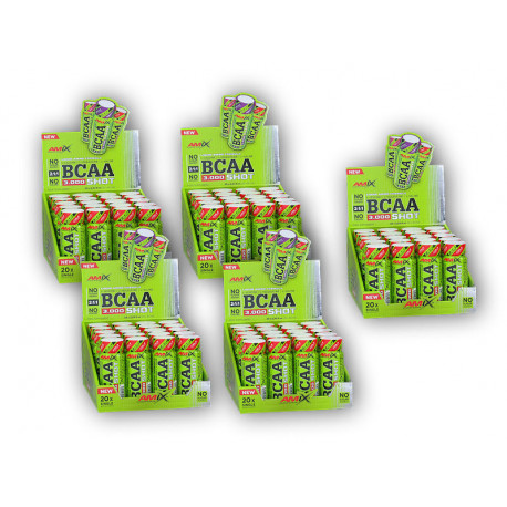 4x BCAA 3000 2:1:1 lövés 20x60ml+1xFREE - kóla